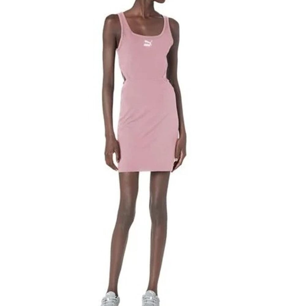 Puma Bae Pink Lady Side Cut Out Dress Size Small NWT